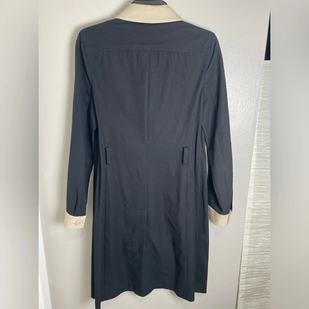 INC Black and Cream Trench Coat - Picture 8 of 9